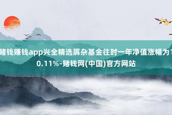赌钱赚钱app兴全精选羼杂基金往时一年净值涨幅为10.11%-赌钱网(中国)官方网站