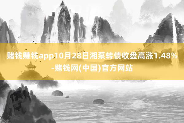 赌钱赚钱app10月28日湘泵转债收盘高涨1.48%-赌钱网(中国)官方网站