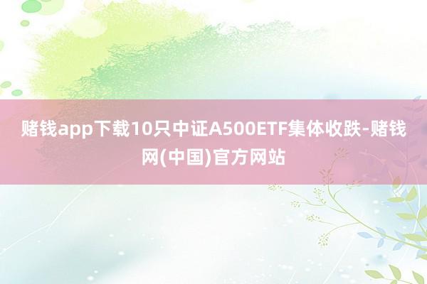 赌钱app下载10只中证A500ETF集体收跌-赌钱网(中国)官方网站