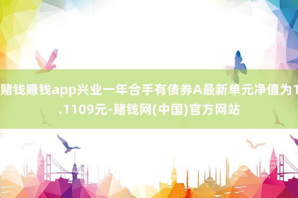 赌钱赚钱app兴业一年合手有债券A最新单元净值为1.1109元-赌钱网(中国)官方网站
