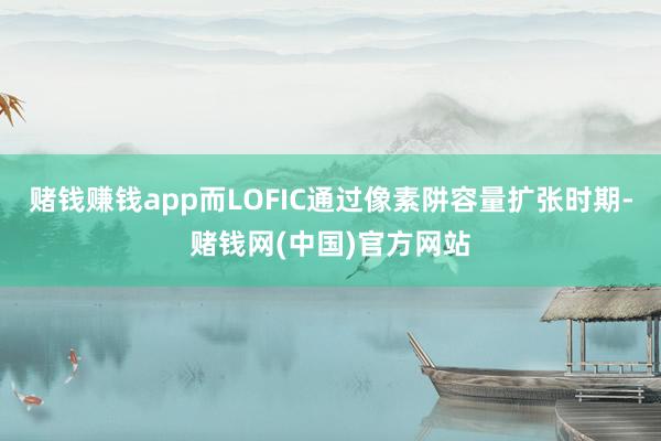 赌钱赚钱app而LOFIC通过像素阱容量扩张时期-赌钱网(中国)官方网站