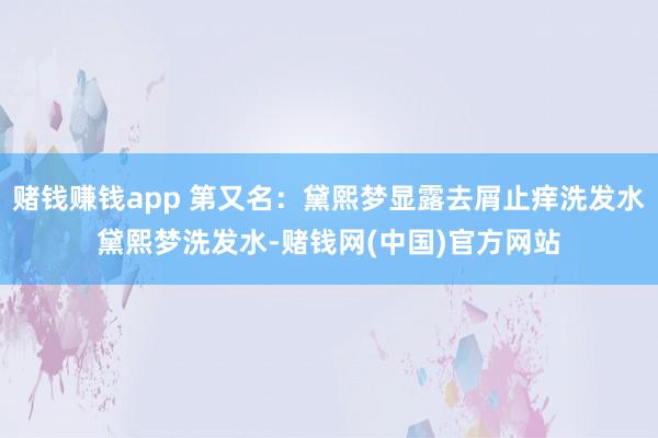 赌钱赚钱app 第又名：黛熙梦显露去屑止痒洗发水黛熙梦洗发水-赌钱网(中国)官方网站